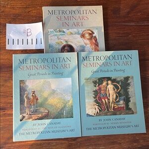 3 Metropolitan Museum Seminars in Art John Canaday Books + Prints NYC (Set #B)
